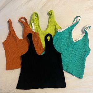UO Out From Under Drew Seamless Ribbed Bra Top